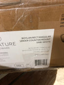 Signature Hardware SHBYU1812WH Boylan 20" Porcelain Undermount Bathroom Sink - White