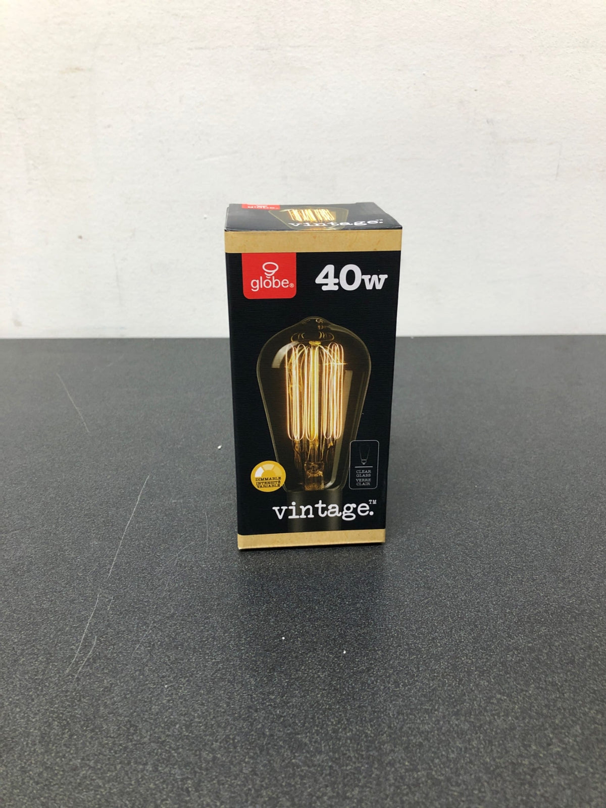 Globe Electric 01324 40W Vintage Edison S60 Squirrel Cage Incandescent Filament Light Bulb, E26 Base, 145 Lumens