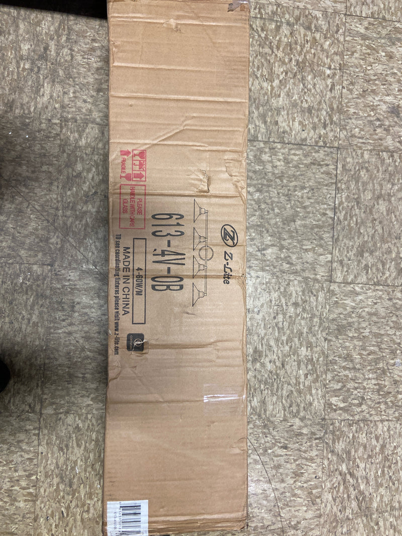 Z-Lite 613-4V-OB Casa 4 Light 36-1/2" Wide Bathroom Vanity Light - Olde Bronze