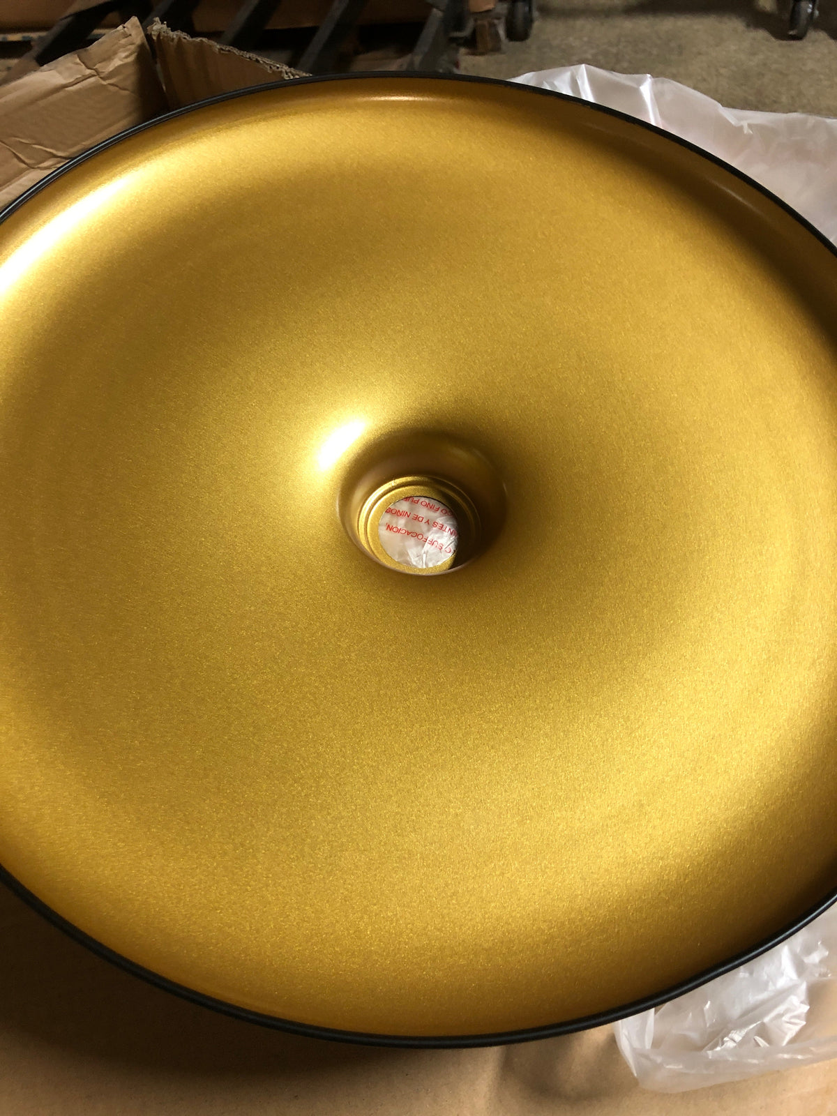 Dainolite QTN-181P-MB-AGB Quentin 18" Wide Pendant - Matte Black / Aged Brass / Gold