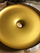 Dainolite QTN-181P-MB-AGB Quentin 18" Wide Pendant - Matte Black / Aged Brass / Gold