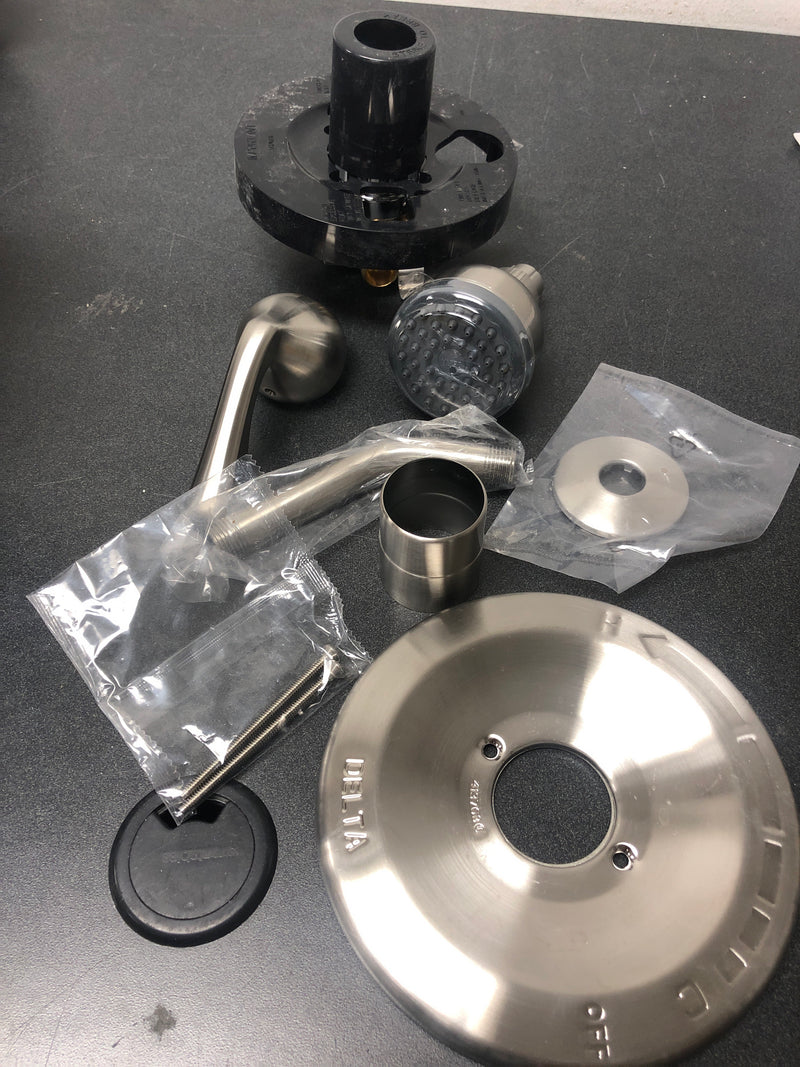 Delta B112900C Foundations Single-Handle 1-Spray Shower Faucet in Chrome (Valve Included)