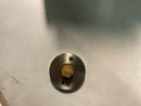Contemporary Non-Turning One-Sided Surface Mount Dummy Door Knob with Round Rosette from the Reserve Collection - Satin Nickel