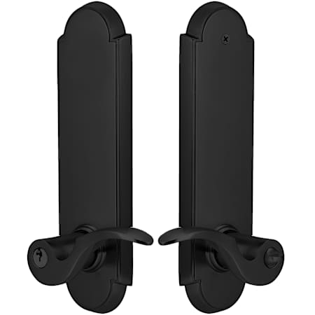 Emtek 5308US19 Cortina Lever (RH)Annapolis Single Cylinder Keyed Entry Set - Flat Black