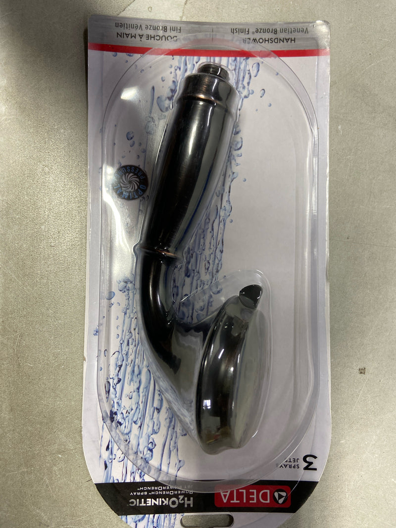 Delta 59433-RB-PK 1.75 GPM Traditional Multi Function Hand Shower Only with H2Okinetic Technology - Venetian Bronze