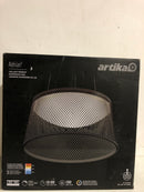 Artika PDT-ANC-HD2BL Adrian 23-Watt 1 Light Black Modern 3 CCT Integrated LED Pendant Light Fixture for Dining Room or Kitchen