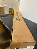 Infinity Drain S-LTIF 6548 BK 48" S-PVC Series Low Profile Complete Kit with 2 1/2" Tile Insert Frame in Matte Black