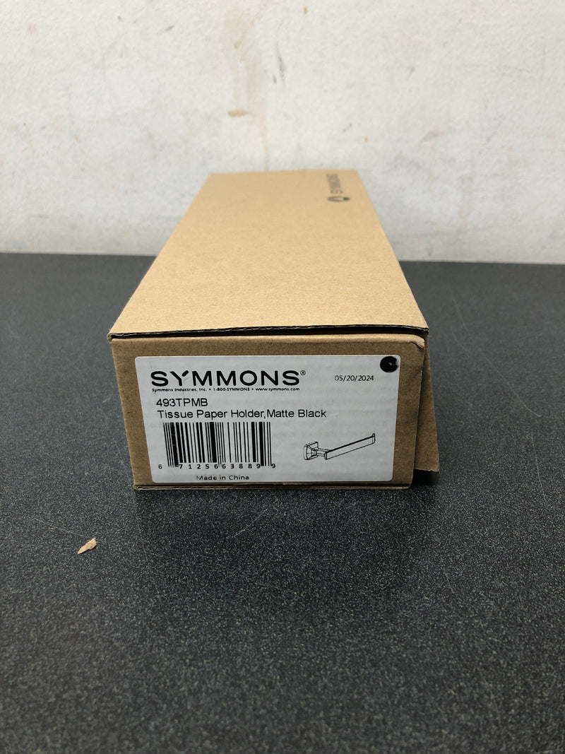 Symmons 493TPMB Verity Wall Mounted Toilet Paper Holder in Matte Black