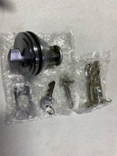Miseno MLK2020SC Urbanna Ball Single Cylinder Keyed Entry Door Knob Set with Deadbolt - Satin Chrome