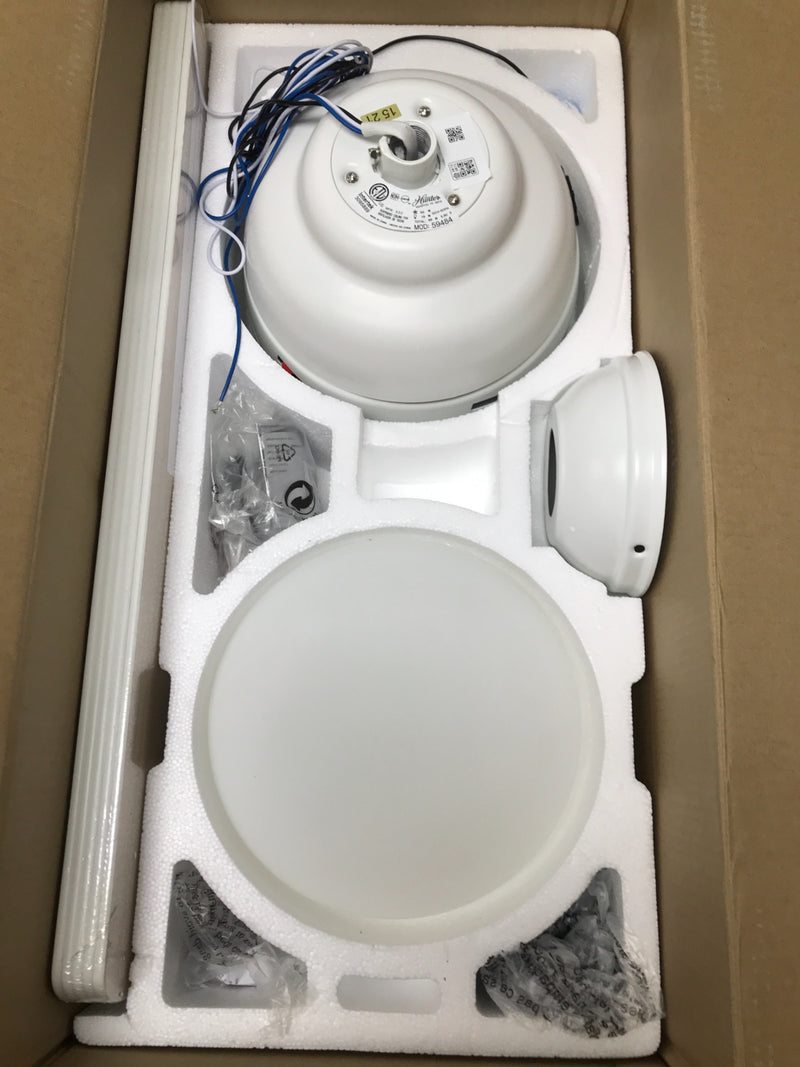Hunter 59484 Romulus 60" 5 Blade Smart LED Indoor Ceiling Fan with Remote Control - Fresh White