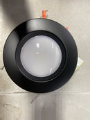 Satco S11835R1 5-6 in. Adjustable CCT Canless Remodel IC Rated Dimmable Indoor Integrated LED Recessed Light Trim