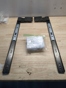 Knape and Vogt KV8071PEZEB22 22 Inch 3/4 Extension Ball Bearing Cabinet Door Pivot Slide with 30 Pound Weight Capacity - Pair - Black