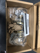 Emtek 805HTUS7 Hampton Reversible Non-Turning Two-Sided Dummy Door Knob Set with Classic Brass Rosette from the Crystal Collection - French Antique