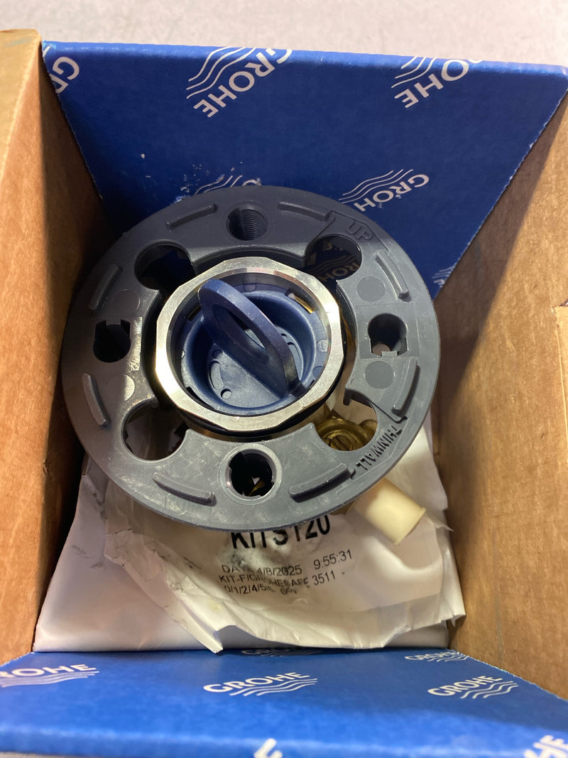 Grohe 35111000 GrohSafe 3.0 Pressure Balance Valve Rough with Flush Plug with PEX Crimp Outlets with Service Stops