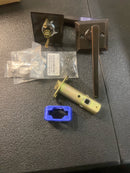 Emtek 510HERUS10BLH Hermes Brass Modern Passage Leverset - Oil Rubbed Bronze Quincy Rosette