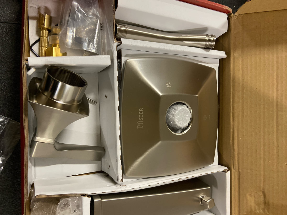 Pfister LG89-8HTGS Holliston Tub and Shower Trim Package with 1.75GPM Single Function Shower Head - Spot Defense Brushed Nickel