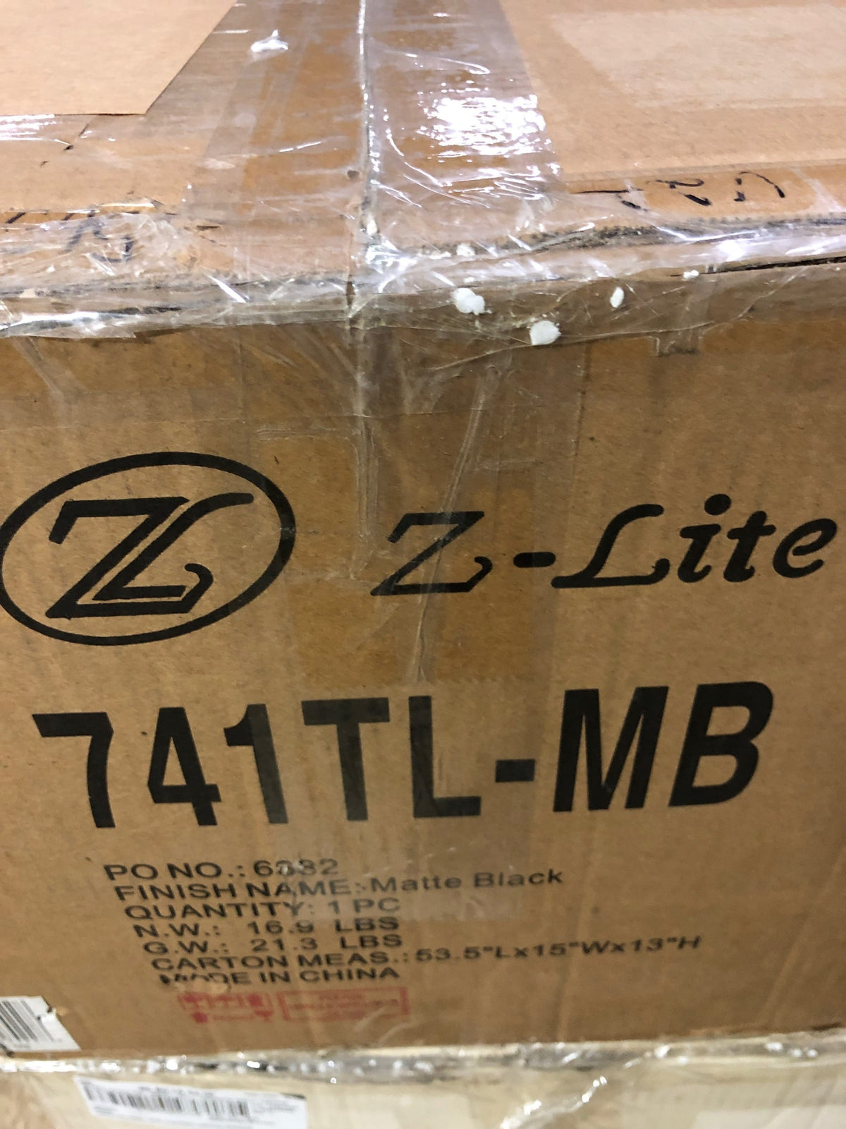 Z-Lite 741TL-MB Grammercy Park 52" Tall Boom Arm Table Lamp - Matte Black