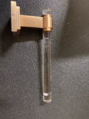 Amerock BH36061CCZ Glacio 7-1/16 in. (179 mm) L Single Post Toilet Paper Holder in Clear/Champagne Bronze