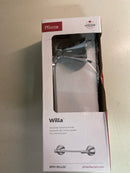 Pfister Willa Toilet Paper Holder, Bathroom Tissue Roll Holder, Wall-Mounted, Screw-In, Polished Chrome Finish, BPHWLL0C