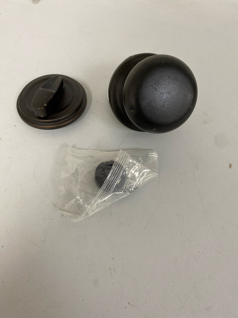 Kwikset 966H-11P.UNIV Hancock Knob Single Cylinder Interior Pack with Round Rose for Handlesets - Venetian Bronze