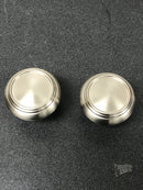 Baldwin FDTRATRR150 Traditional Non-Turning Two-Sided Dummy Door Knob Set with Round Rose - Satin Nickel