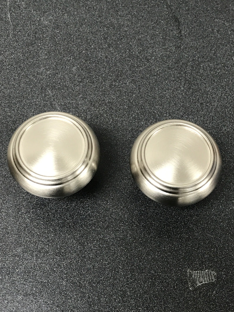 Baldwin FDTRATRR150 Traditional Non-Turning Two-Sided Dummy Door Knob Set with Round Rose - Satin Nickel