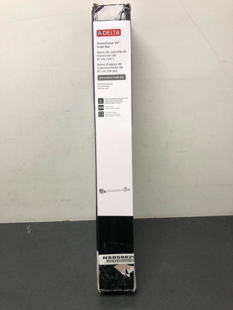 Delta 41724 24" Grab Bar with Mounting Assembly - Chrome