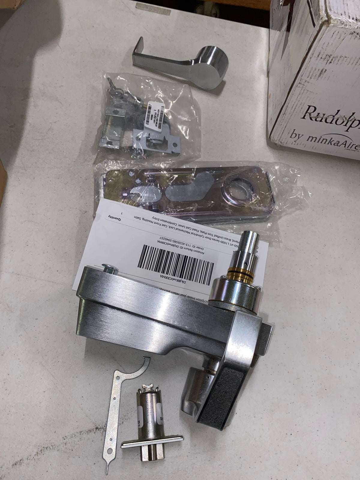 Kaba Access Control LR1011-26D RH 1011 Lever Lock, 26D, Dull Chrome