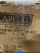 Capital Lighting 121841MB-432 4 Light 10" Tall Bathroom Vanity Light - Matte Black