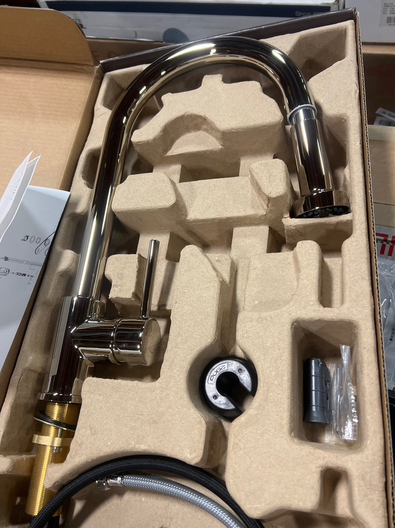 Signature Hardware SHXCRD107PN Ridgeway 1.8 GPM Single Handle Pull-Down Kitchen Faucet - Polished Nickel