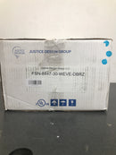 Justice Design Group FSN-8447-30-WEVE-DBRZ Fusion 7" Tall Bathroom Sconce with Oval Weave Shade from the Era Series - Dark Bronze