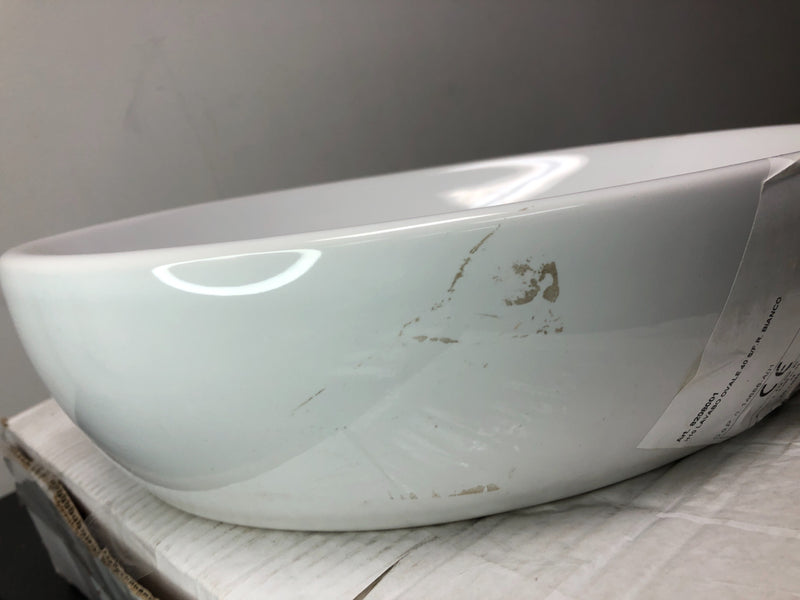 WS Bath Collections H10 40C - 8208001 H10 15-7/10" Vessel Bathroom Sink - Ceramic White