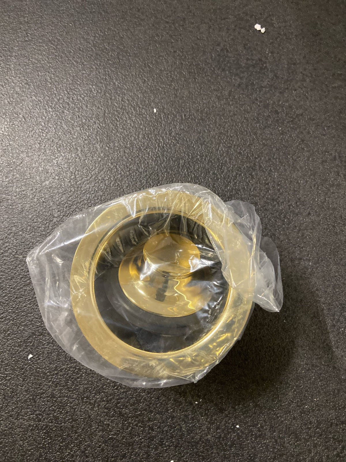 Signature Hardware 393686 3-1/2" Brass Kitchen Deep Garbage Disposal Flange and Stopper - Polished Brass