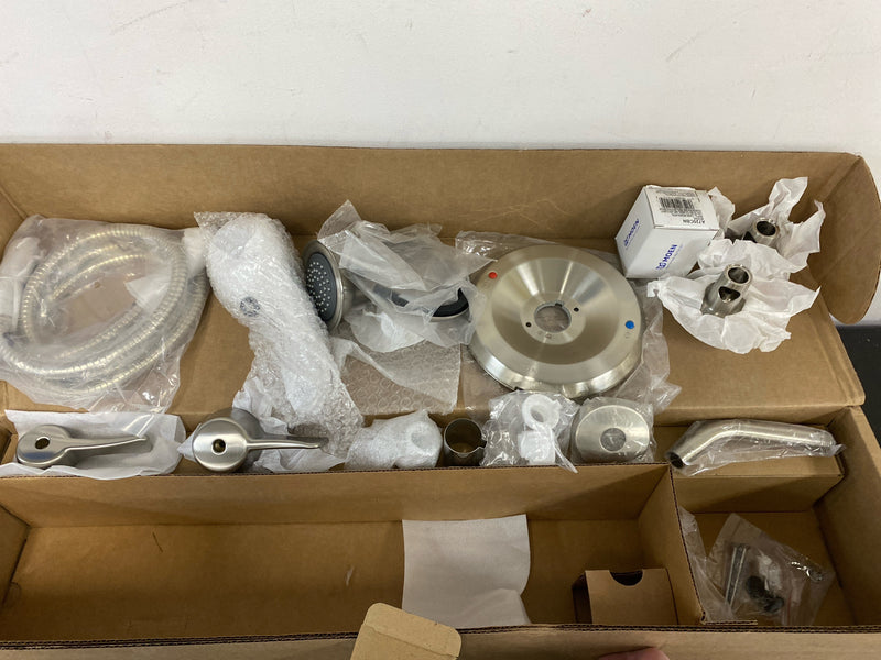 Moen T8342EP15CBN Shower System Trim Package with 1.5 GPM Single Function Shower Head Less Rough-In Valve from the Commercial Collection - Classic Brushed Nickel