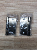 Emtek 94013US7 3-1/2" x 3-1/2" Plated Steel Heavy Duty Square Corner Ball Bearing Hinges - Pair - French Antique