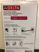Delta 75950-BL Matte Black Trinsic Single Bar Tissue Holder