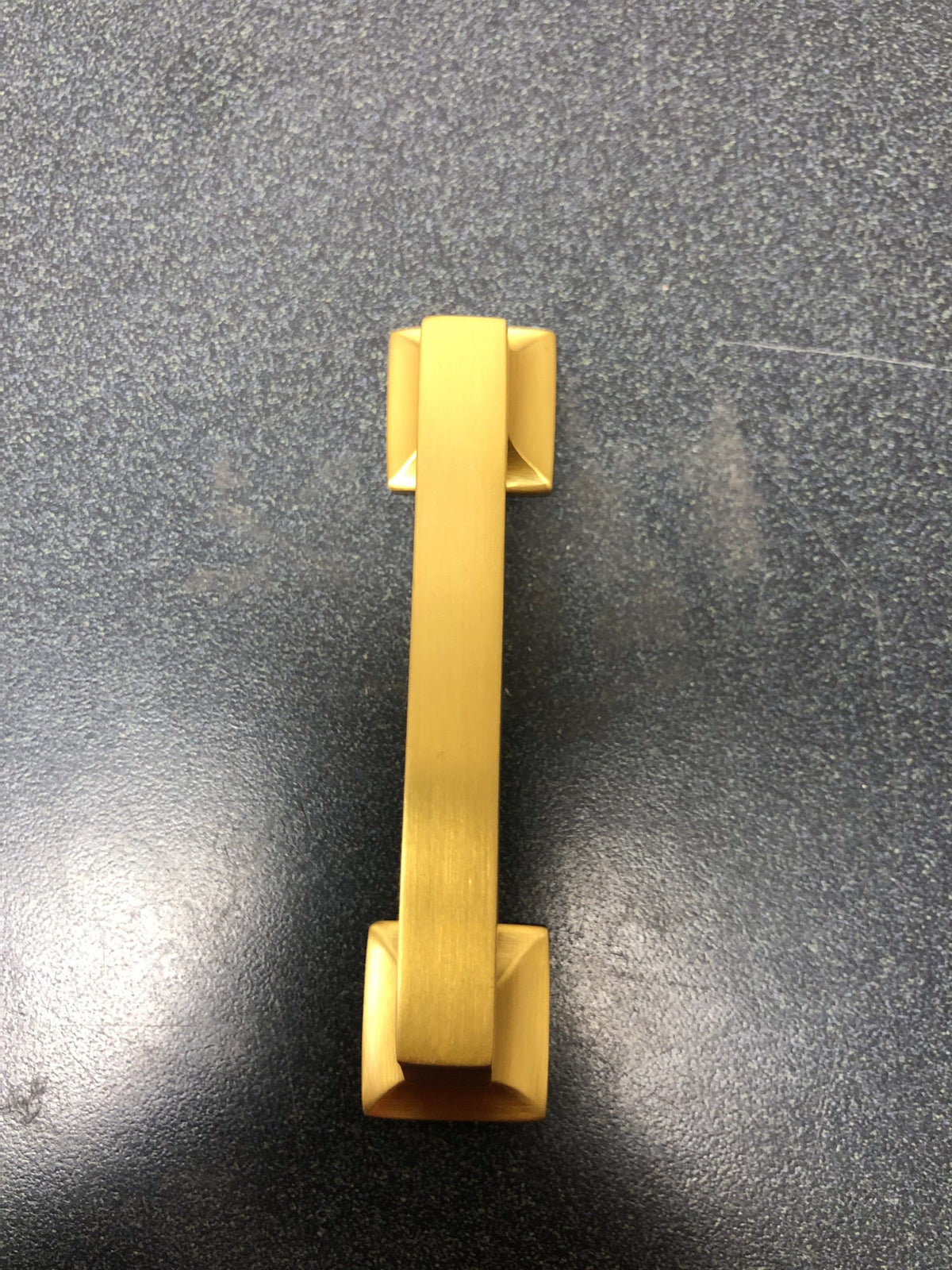 Belwith Keeler B055550-BGB Studio 3" Center to Center Solid Brass Square Cabinet Handle / Drawer Pull - Brushed Golden Brass