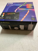 Lifx LZ3SK2MUS 80 in. Smart Multi-Color RGB+W Wi-Fi Plug-In LED Strip Light Kit, Works with Alexa/Hey Google/HomeKit/Siri