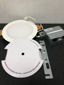 Halo HLB6099FS1EMWR HLB 6 in. Selectable CCT New Construction or Remodel Canless Recessed Integrated LED Kit