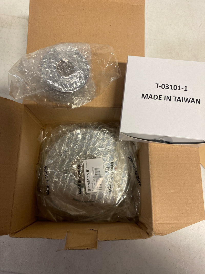 Symmons S-9600-P-TRM Origins Pressure Balanced Valve Trim Only with Single Dial Handle and Volume Control - Less Rough In - Polished Chrome