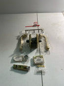 Baldwin PVFEDTSR044 Federal Privacy Leverset with Traditional Square Rose - Satin Brass