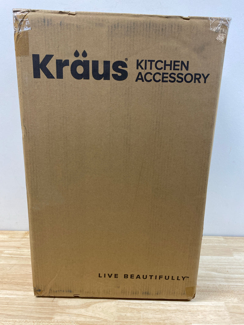 Kraus KTCS-10SS GarbagePro 13 Gallon Hands-Free Motion Sensor Free Standing Trash Can - Stainless Steel