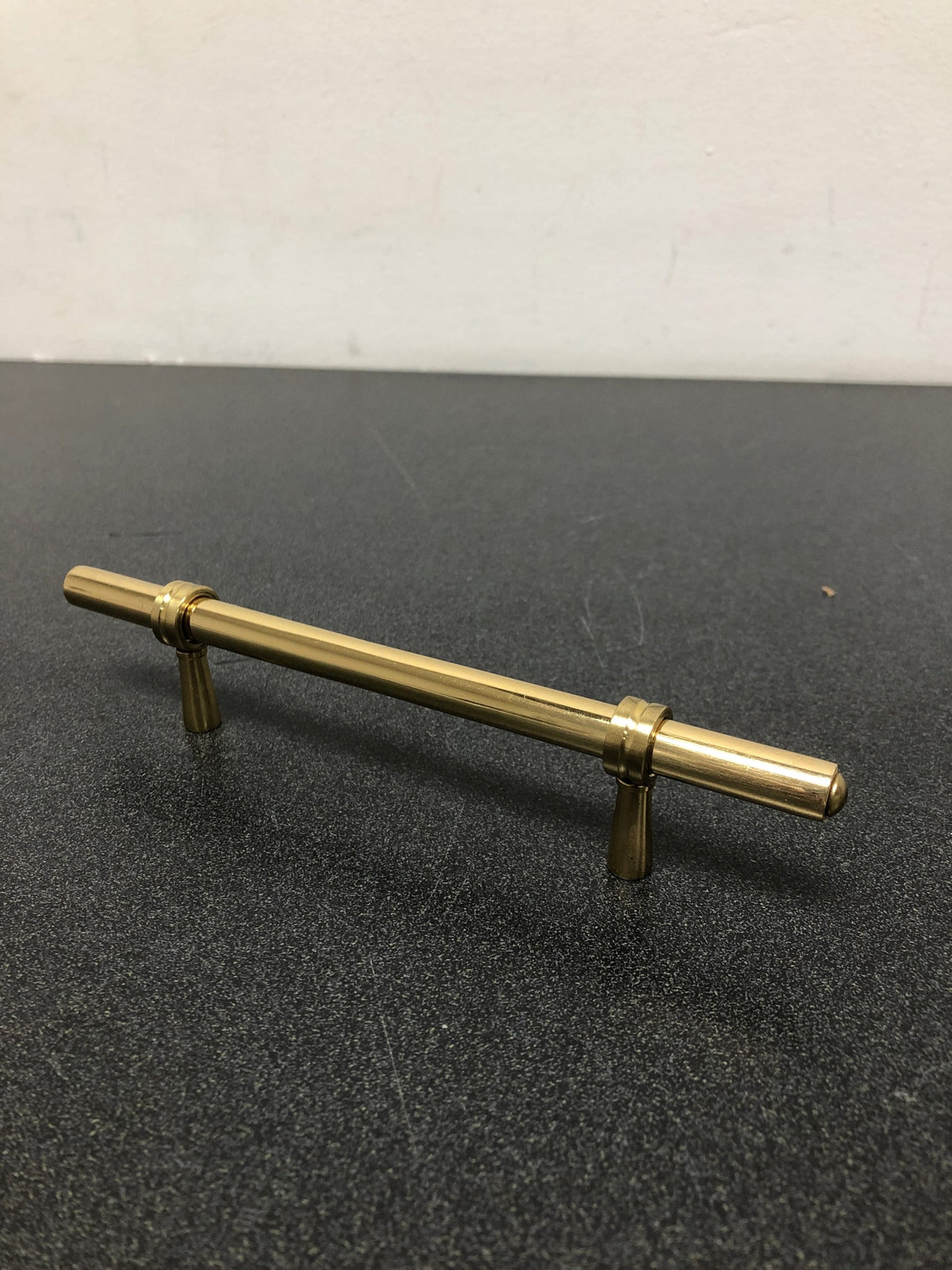 Deltana P311U3 Solid Brass 6 1/2" Adjustable Center to Center Bar Cabinet Pull - Polished Brass