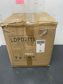 Elegant Lighting LDPD2118 Placido Single Light 9-13/16" Wide Mini Pendant with a Glass Shade - Black / Clear