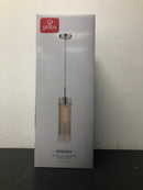 Globe Electric 64023 Single Light 16" Tall Pendant - Polished Chrome