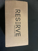 Baldwin PSSOLCSR044 Solvang Passage Door Knob Set with Contemporary Square Rose from the Reserve Collection - Satin Brass