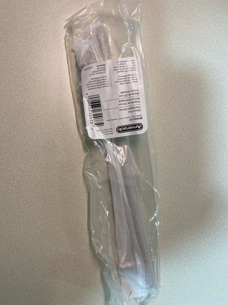 Amerock BP40521CZ Champagne Bronze Cabinet Pull | 8-13/16 inch (224mm) Center-to-Center Cabinet Hardware | Bar Pulls | Furniture Hardware | Drawer Pull