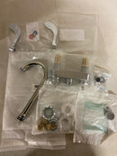 Chicago Faucets 895-317ABCP Commercial Grade Centerset Bathroom Faucet with Wrist Blade Handles - 4" Faucet Centers - Chrome