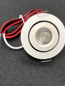 Armacost lighting 222318 Swivel Recessed Integrated LED Undercabinet Puck Light, 4000K, Matte White