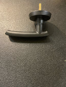 Emtek 720YMFBRH Yuma Rustic Modern Bronze Privacy Door Lever Set - Flat Black